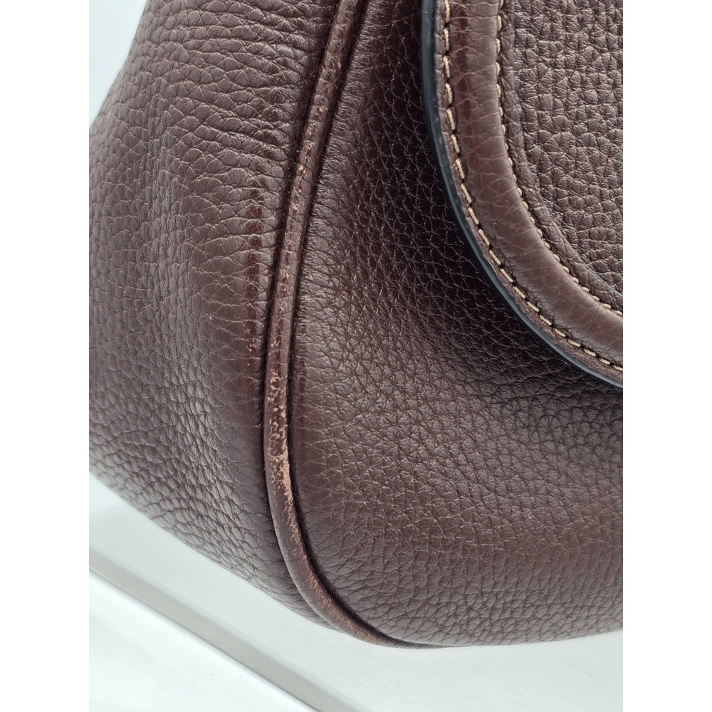 Coach Legacy Small Pebbled Leather Shoulder Crossbody Bag Brown Brass/Maple - Picture 11 of 16